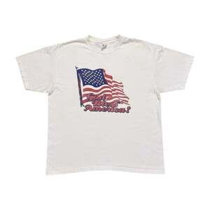 Vintage God Bless America Single Stitch Short Sleeve American Flag Tshirt
